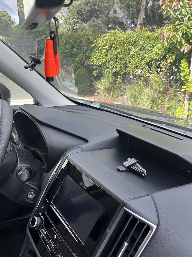 resqme and Dashboard Clip Pack The Original Emergency Keychain Car Escape Tool, 2-in-1 Seatbelt Cutter and Window Breaker, Ma