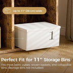 COMHOMA 6 Wood Cube Storage Organizer with Open Back and Removable Back Panels, 11In Brown Cube Storage Bookshelf, Cubicle Sh