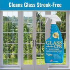 Glass CPR 2-in-1 Glass Cleaner & Water Repellent (22oz) + 2 Microfiber Applicator Towels | Deep Cleaning for Glass, Mirrors, 