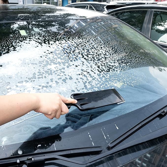Gomake Window Tint Tools Bulldozer Squeegee Scrubber Paddle Squeegee Long Handle Tinting Tool for Front & Back Rear Window Film Auto Flat Glass Cleaning (Style A)