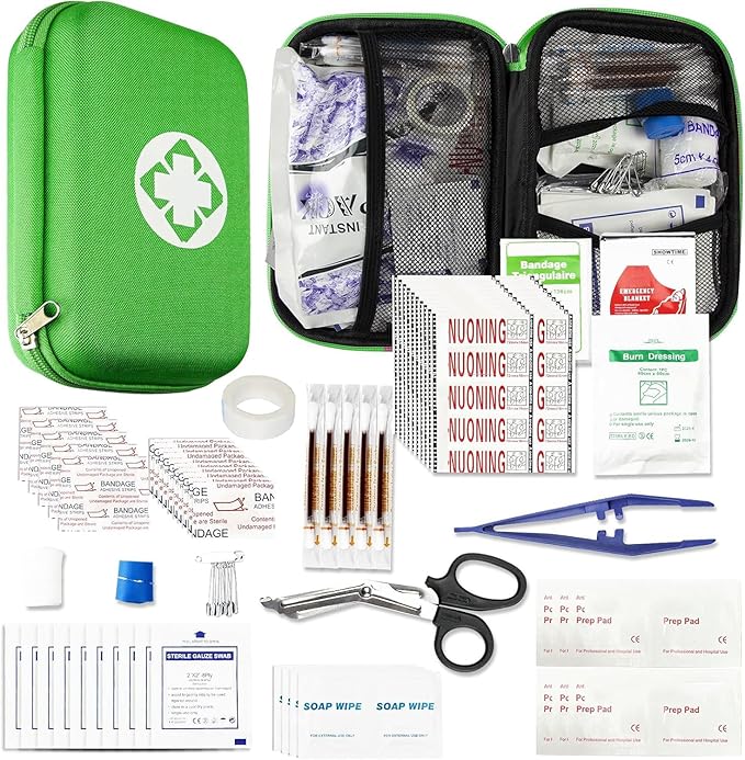 276 Car First Aid Kit for Business, Portable First Aid Kits Travel Szie Emergency Essentials Supplies for Outdoor Activities 