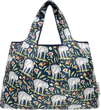 allydrew Large Foldable Tote Nylon Reusable Grocery Bags, 6 Pack