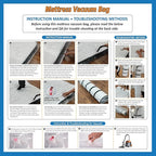 Storage Logic Foam Mattress Vacuum Bag for Moving, Storage, Vacuum Seal Mattress Bag with Straps (King/Cal-King)