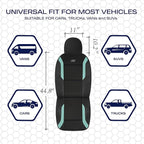Skechers Memory Foam Car Seat Covers, Air Cool Mesh Thick Seat Covers,Car Seat Covers Front Seats Airbag Compatible, Automoti