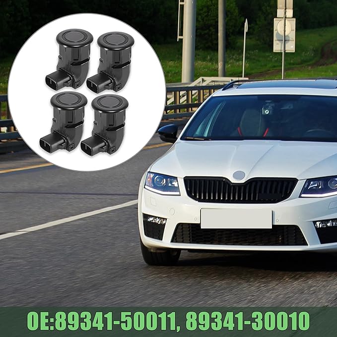 X AUTOHAUX 4pcs 89341-30010-C0 Car Bumper PDC Backup Parking Reverse Assist Sensor for Lexus ISF IS250 IS350 GS350