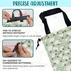 Car Garbage Bag Cute Frog Kiddie Hanging Canvas Car Trash Bag Waterproof Drawstring Car Back Seat Organizer for Car Back Front Seat Console with Adjustable Buckle