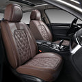 Coverado Car Seat Covers Front Seats, 2-Pack Luxury Leathaire Seat Covers for Cars, Waterproof Car Seat Protector, Anti-Slip 