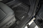 Rough Country Flex-Fit Floor Mats for Ford F-250/350 Super Duty (2017-2025) Crew Cab - Front & Rear Set, Custom All-Weather Non-Slip TPE Liners w/Spill Saver Lip