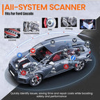 ANCEL FD500 OBD2 Scanner fits for Ford Lincoln Mercury - All Systems Code Reader with Engine, ABS, SRS, Transmission, 4WD