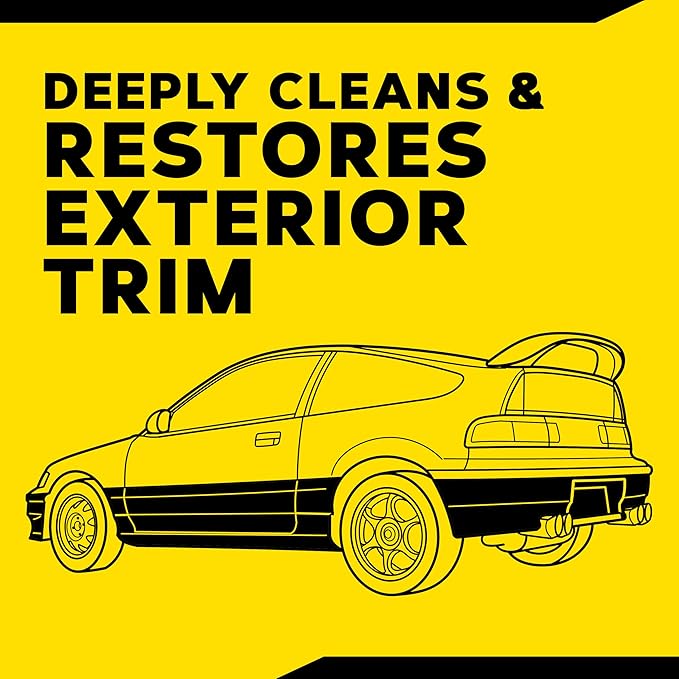 Meguiar's Heavy Duty Trim Restoration Kit - Includes a Cleaning Solution to Deep Clean Plastic and Trim and Protective Trim Shield That Delivers Ultra-Durable Protection with UV Blocking Protection