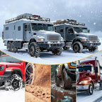 Heavy Duty AutoFixing Snow Chains Tire Chains for Light Truck, SUV & Pickup, Self-Tightening Design for Easy Installation, Ti