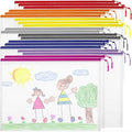 20PCS Mesh Zipper Pouch Bags, A4 13x9 Inches Waterproof Mesh Bags with Zipper, Plastic Zipper Pouch for Organizing, Mesh Bag 