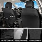 FLORICH Seat Covers Full Set, Leather Seat Covers for Cars, Waterproof Car Seat Protector Breathable, Front and Rear Seat Cov