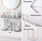 YCIA&DONE Bathroom Countertop Organizer Over The Faucet, Narrow Counter Organizers Above Sink, Table Mounted Faucet Over Sink
