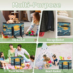 Reusable Grocery Bag, Foldable Large Shopping Tote Bag for Groceries Kitchen Picnic Car Trunk