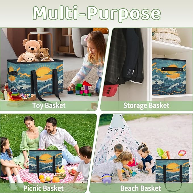 Reusable Grocery Bag, Foldable Large Shopping Tote Bag for Groceries Kitchen Picnic Car Trunk