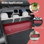 Car Trunk Organizer for Honda CR-V 2017-2022, Collapsible Sturdy Trunk Storage Container with Lid and Handle Large Leather Car