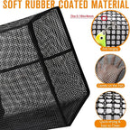 Dovesun Floating Fishing Basket, Collapsible Fish Basket Portable Fishing Net Quick-Drying Rubber Coated Fishing Bait Storage