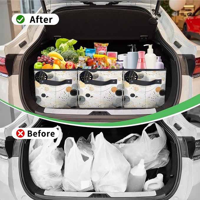 Reusable Grocery Bags Heavy Duty Shopping Bags Foldable Large Tote Bags with Long Handles & Hard Bottom