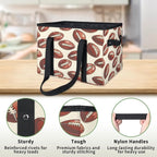 Reusable Grocery Bags Heavy Duty Shopping Bags Foldable Large Tote Bags with Long Handles & Hard Bottom