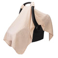 Comfy Cubs Baby Car Seat Cover - Soft, Breathable Bamboo Rayon and Muslin Cotton Blend - Lightweight Canopy for Sun, Bug, and