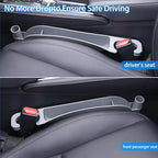 Supin Car Seat Gap Filler Set of 2, Multifunctional Seat Side Gap Filler with Organizer & Hook Function& 2 Storage for Stabilizing Phone,Keys Wallet, Fill The Gap Between Seat & Console (Gary)