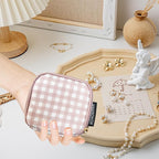 Travel Jewelry Case Small Jewelry Organizer Purse Jewelry Bag Women Jewelry Purse Double Layers for Bracelet Rings Earring Ne