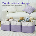 12 x 12 Inch Cube Storage Bins, 4 Pack Fabric Storage Basket with Handles, Foldable Boxes Organizer for Shelf Baskets for Hom