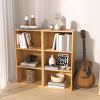 Wooden 3 Cube Storage Organizer,3 Tier Low Bookcase Freestanding Storage Display Organizer,Versatile Cubes Shelf and Cubby Un