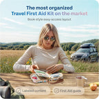 KeepGoing Travel First Aid Kit for Car, Home, Hiking, Camping and Outdoor Emergencies - First Aid Kit Travel Size TSA-Approve