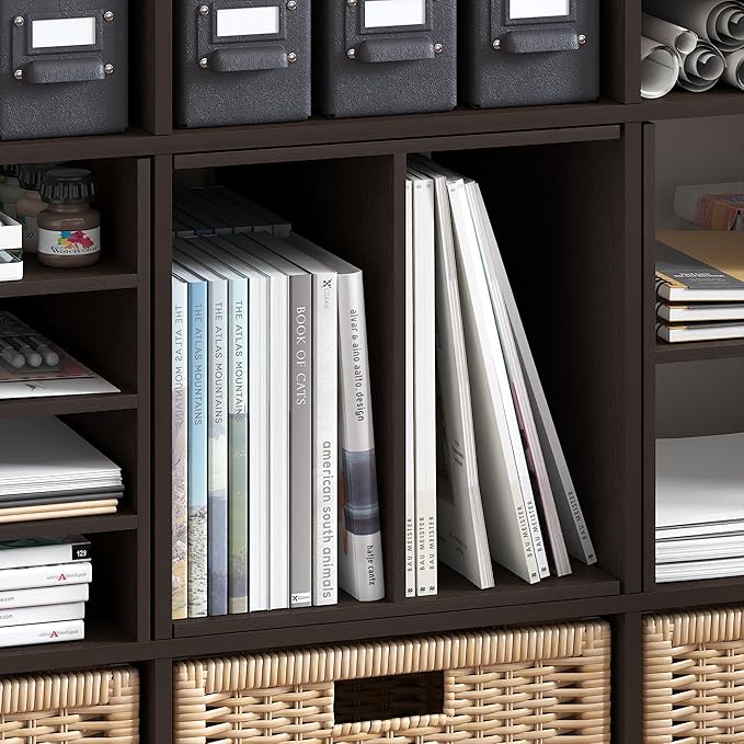 Furinno Cubicle Cube Insert, H-Shelf Cube Organizer, 2-Tier Shelf Accessory, Fits into Furinno Triple Thick Cubes, IKEA Kalla