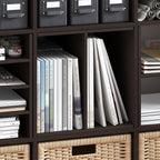 Furinno Cubicle Cube Insert, H-Shelf Cube Organizer, 2-Tier Shelf Accessory, Fits into Furinno Triple Thick Cubes, IKEA Kalla