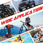 Tire Inflator Cordless for Milwaukee 18V Battery [Tool Only], 160PSI Portable Air Compressor with Pressure Gauge, Auto-Shutoff & Fast Inflation, Portable Air Pump for Car, Motorcycle, Bike, Ball