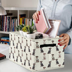 German Shorthaired Pointer Gifts Storage Bins & Boxes with Handles,Dog Foldable Basket for Organizing Dog Lovers Collapsible 