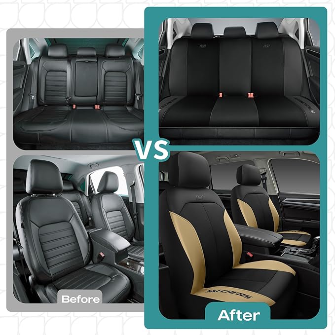 Skechers Car Seat Covers,GOGA Mat Oxford Cloth Seat Covers,Waterproof Car Seat Covers Front Seats,Automotive Universal Fit Se
