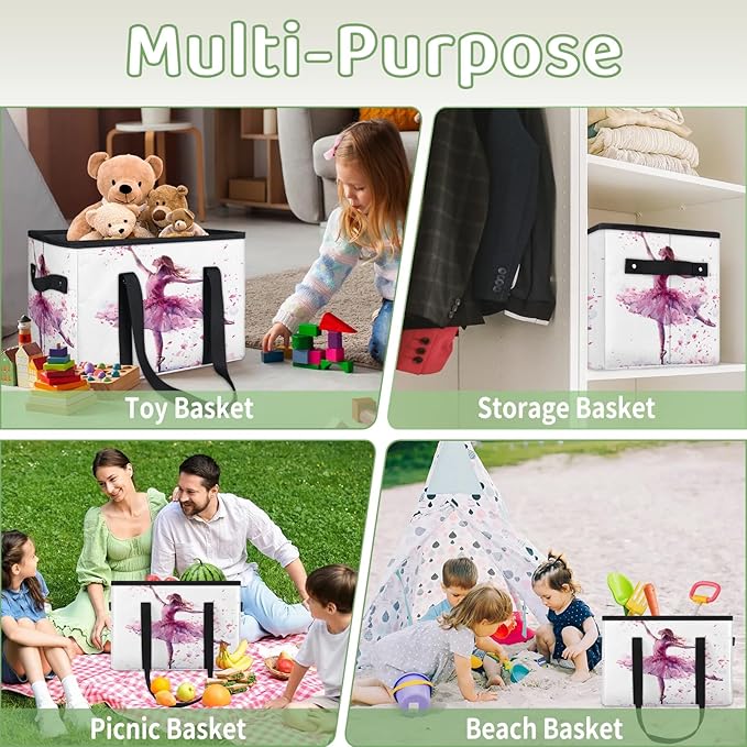 Reusable Grocery Bag, Foldable Large Shopping Tote Bag for Groceries Kitchen Picnic Car Trunk