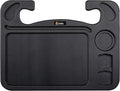 EcoNour 4 in 1 Car Steering Wheel Tray - 2026 Upgraded Tray with Dual Sauce Dip Holder and Tablet Holder | Spacious Steering Wheel Desk for Food and Laptop | Car Accessories (Large)