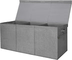 BALEINE Fabric Storage Bins with Lid, Collapsible Extra Large Storage Boxes Bins Baskets with Divider for Home Organizing (37