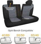 3D Air Mesh Car Seat Cover Full Sets Washable and Breathable Premium Cloth Automotive Vehicle Seat Covers for Cars Interior, 