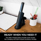 Shark WV410BL WANDVAC Cordless Hand Vacuum, Ultra-Lightweight & Portable with Powerful Suction & Tools for Pets, Designed for