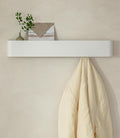 Kazai.® Coat Rack Wall Mount with Shelf 'Tone' | Modern Design Coat Hanger with Hidden Hooks and Storage | Hat Rack with Shel