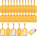 Dunzy 30 Pieces Leather Luggage Tag Women Identifiers Travel Suitcase Tags for Luggage Travel Backpack Bag Wedding Favors Wom