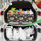 Reusable Grocery Bags Heavy Duty Shopping Bags Foldable Large Tote Bags with Long Handles & Hard Bottom