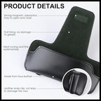 Sunglass Holder for Car Visor, Car Sunglasses Holder Leather, Eyeglasses Holder Glasses Storage Case Visor Accessories