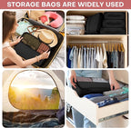 SDGFUI 8 PCS Compression Packing Cubes for Travel Women, Compression Organizer for Luggage Space Saving Travel Essentials and