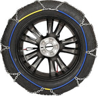 Heavy Duty Snow Chains, Thickened Alloy Manganese Steel Emergency Tire Chains for Trucks, Pickups, and SUVs, set of 2(4WD-110