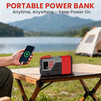 Portable Car Jump Starter with Air Compressor for Emergencies,3000A Peak and 150 PSI Max,for 12L Gas & 10L Diesel
