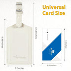 Travelambo Luggage Tags for Suitcases PU Leather Travel Tags Bag Tags Privacy Protection Travel Essentials