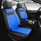Leather Car Seat Covers Front Seats, 3D Foam Support Car Seat Covers, Universal fit for Trucks Vans SUVs Sedans Automotive Co