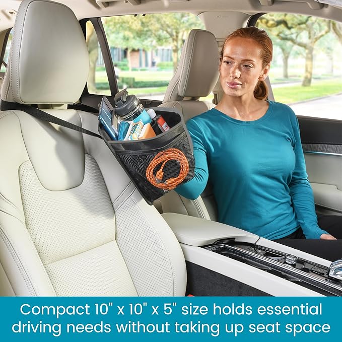 High Road DriverStash Front Seat Car Organizer with Insulated Cup Holder